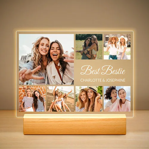 Miniatura 18 de Marco de fotos personalizado con luz nocturna, marcos de fotos personalizados con foto, marco de fotos personalizado, regalos de cumpleaños