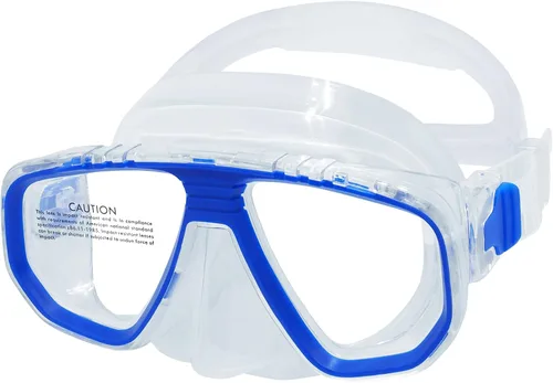 Miniatura 7 de Máscara de buceo atemporal, vidrio templado antivaho, falda de silicona antifugas, equipo de buceo y esnórquel para adultos