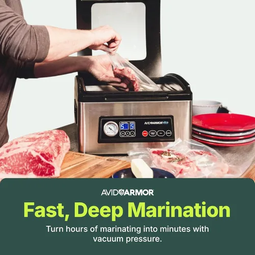 Miniatura 9 de Avid Armor - Cámara de sellado al vacío modelo USV32 Ultra Series, perfecto para alimentos ricos en líquidos incluyendo carnes frescas, adobos