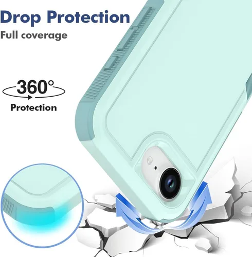 Miniatura 204 de Jeylly Funda para iPhone SE/Funda para iPhone 5S, Exterior de Plástico Duro que Absorbe Golpes + Interior de Silicona de Goma Defensor contra
