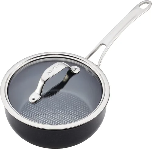 Miniatura 12 de Anolon X SearTech - Saucier antiadherente de aluminio con tapa, 2.5 cuartos de galón, gris súper oscuro