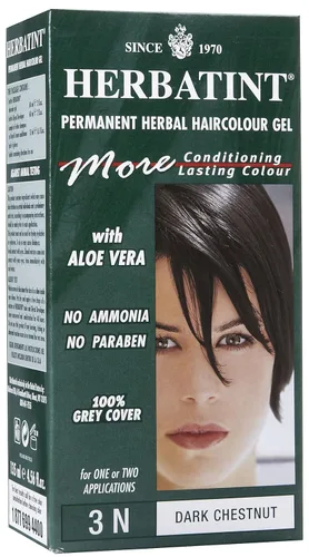Miniatura 4 de Herbatint 3N Kit de gel permanente de color castaño oscuro a base de hierbas - 3 por caja.