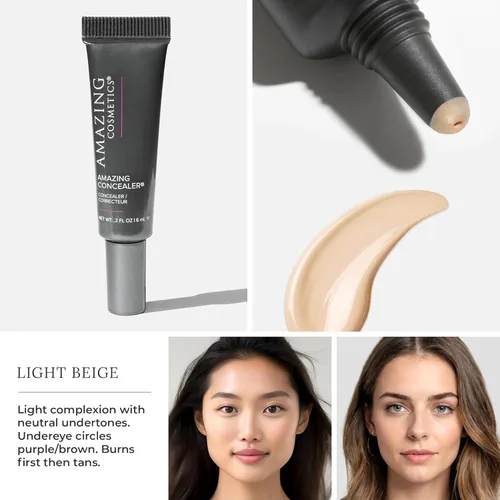 Miniatura 2 de AmazingCosmetics Corrector increíble, cobertura completa con cantidades de puntos, maquillaje corrector de larga duración para ojeras, manchas