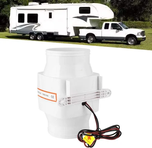 Miniatura 7 de Ventilador de soplador impermeable, soplador de 12 V, soplador de aire de sentina marina, soplador de aire en línea de 4 pulgadas, ventilador