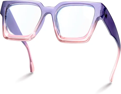 Miniatura 10 de livho Marco de gafas de gran tamaño para mujer y hombre, lentes rectangulares de moda para computadora, marco elegante *Tortuga de coco
