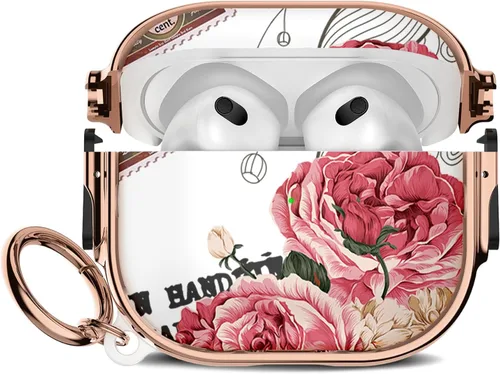 Miniatura 19 de Maxjoy para Funda Linda de AirPods 2 (2019) con Bloqueo de Seguridad, Compatible con Funda de AirPod de 2ª Generación de Mármol para Mujeres