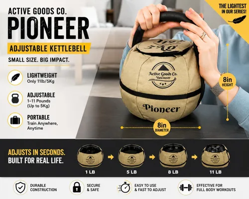 Miniatura 3 de ActiveGoodsCo. Bolsa de arena con pesa rusa para entrenamiento de fitness, diferentes tamaños de 11 libras a 75 libras. Visita para ver