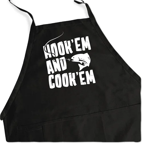 Miniatura 2 de ApronMen Cooking & Grilling Apron - Great Grilling Gifts for Dad - Adjustable One Size Fits All - Chef Kitchen Aprons for Men Hook 'Em & Cook 'Em