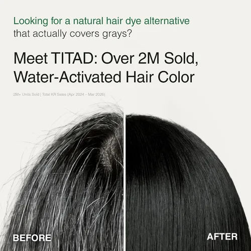 Miniatura 3 de Tinte coreano para el cabello, marrón oscuro, polvo de color mezcla de agua para hasta un 100% de cobertura de canas, sin amoníaco, sin PPD