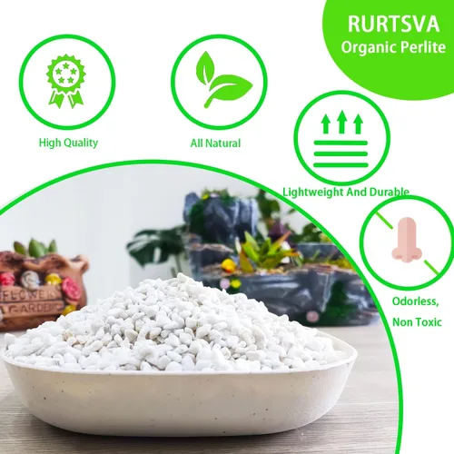 Miniatura 2 de Perlita Natural Orgánica 2QT para Plantas Mezcla para Macetas Ensanchamiento de Suelo de Jardín Interior Exterior para Mejorar el Drenaje, Inicio