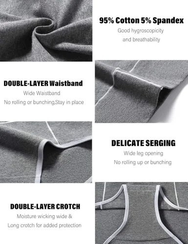 Miniatura 4 de POKARLA - Ropa interior de algodón y con cintura alta para mujer es suave es transpirable son calzones elásticos con talla regular y extragrande