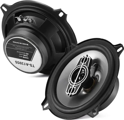 Altavoces coaxiales de coche de 4 vías de 5 pulgadas, 300 W máx. Altavoz de audio para automóvil de 4 ohmios con tweeters de cúpula PEI, tweeters