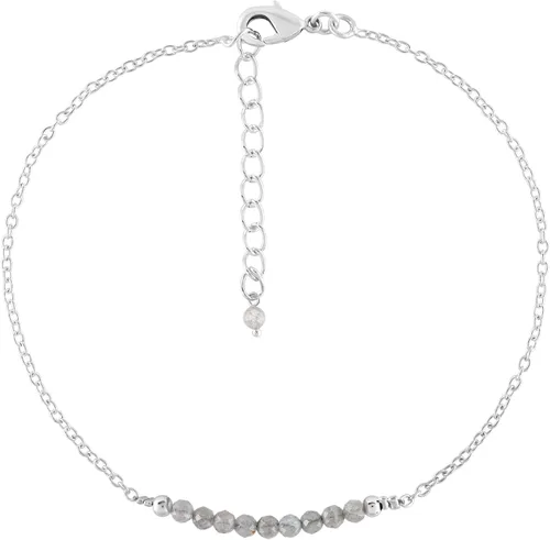 Miniatura 3 de YANARA Pulsera de tobillo para mujer, piedra de nacimiento natural, cuentas de piedras preciosas, tobillera delicada hecha a mano de 9 pulgadas +