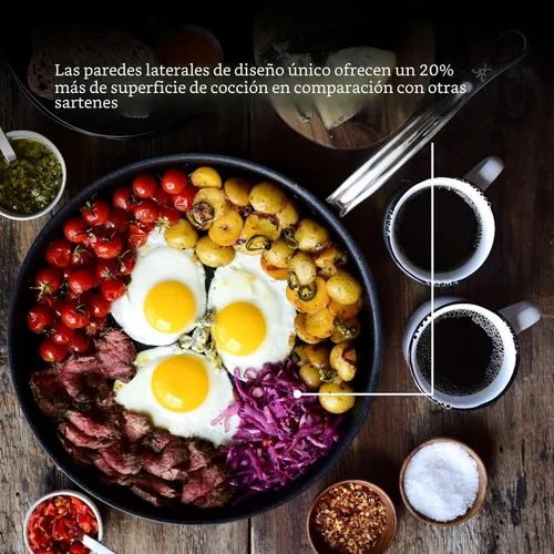 Miniatura 9 de Hestan ProBond Forged TITUM - Sartén Profesional de Acero Inoxidable con Revestimiento, Antiadherente, (31.8 cm), Compatible con Inducción