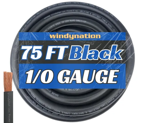 Miniatura 18 de Cable flexible de cobre puro para soldadura de batería calibre 4 AWG 25 pies negro + 25 pies rojo - Coche, Inversor, RV, Solar Negro de 25 pies + 25