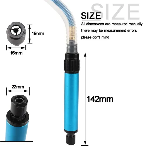 Miniatura 4 de SI FANG Kit de amoladora neumática con pinzas de 1/8 '' y 1/4 '' 0.118 in 0.236 in, 35000 RPM, herramienta de grabado, pulidora de lápiz