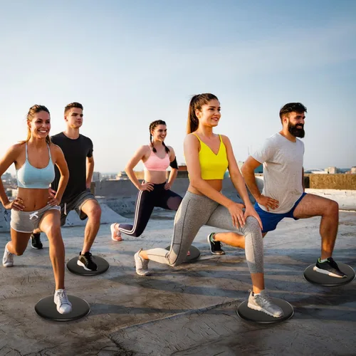 Miniatura 7 de Wettarn 24 unidades deslizantes de núcleo para entrenar ejercicio abdominal, discos deslizantes de doble cara, deslizadores de fitness