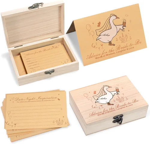 Consejos y deseos para la futura novia, tarjetas de consejos de boda para decoraciones de despedida de soltera, juegos de despedida de soltera, caja