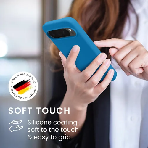 Miniatura 372 de kwmobile Funda Compatible con Google Pixel 6 Pro - Funda de teléfono de silicona TPU con acabado suave - Azul Arrecife