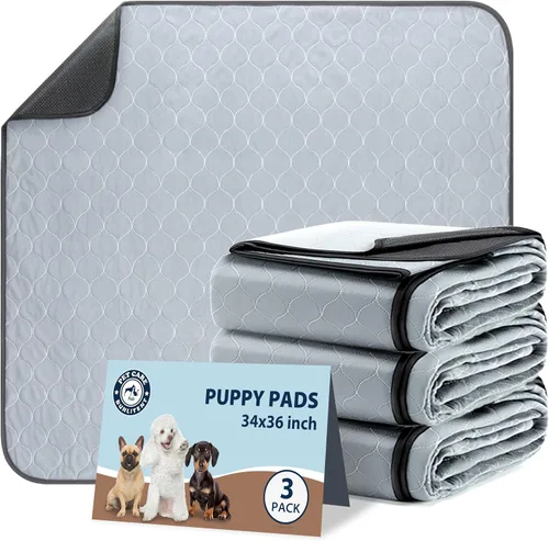 Miniatura 8 de Almohadillas lavables para orina de perros, 48 x 48 pulgadas, reutilizables, con absorción rápida, impermeables y reutilizables para orina de parto