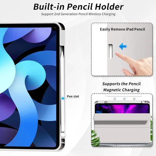 Miniatura 6 de kenke - Funda para iPad Air de 11 pulgadas M3/M2 (2025/2024), iPad Air de 5ª/4ª generación (2022/2020) de 10.9 pulgadas, funda delgada con soporte