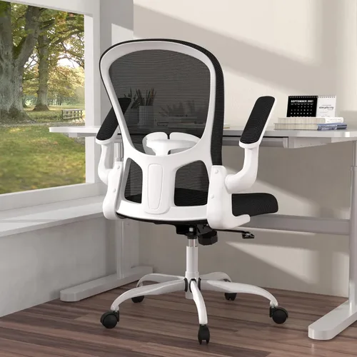 Silla de oficina ergonómica, cómoda silla giratoria para oficina en casa, silla de escritorio de malla transpirable, silla de computadora de apoyo