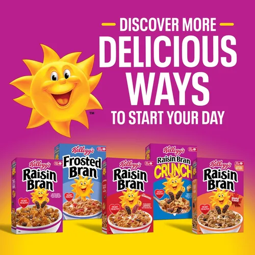 Miniatura 8 de Kellogg's Raisin Bran Crunch Breakfast Cereal, Good Source of Fiber, Giant Size, 24.5 oz