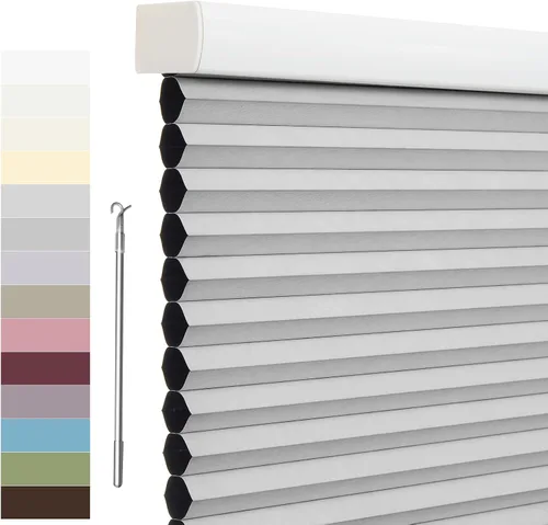 Miniatura 52 de Tonature Persianas Celulares de Tamaño Personalizado para Ventanas Cortinas Blackout sin Cordón Persianas Enrollables Protección UV Aislamiento