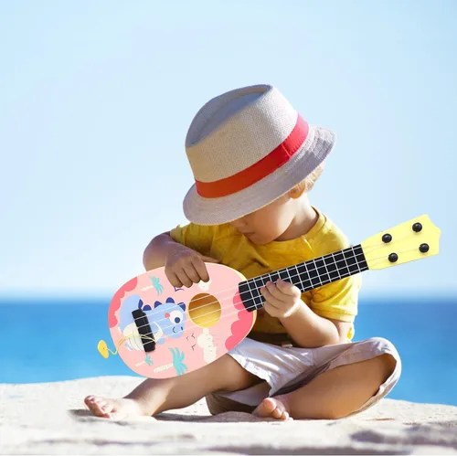 Miniatura 5 de YOLOPLUS+ Ukulele Guitarra Juguete para Niños Pequeños de 17 Pulgadas, 4 Cuerdas, Mini Guitarra para Niños - Instrumentos Musicales para Niños