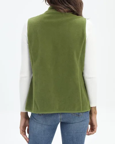 Miniatura 5 de Xeoxarel Chaleco de forro polar para mujer con 6 bolsillos (XS-2XL)