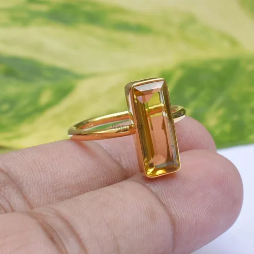 Miniatura 38 de Anillo de plata de ley maciza superpuesta de oro amarillo de 18 quilates para mujer, anillo de compromiso de plata esterlina, juego de bisel
