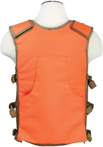 Miniatura 2 de Vism - Chaleco de caza, naranja y marrón claro resplandeciente.