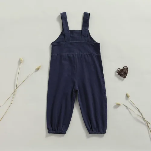 Miniatura 8 de Rtnnsbbfcm Overol de algodón y lino para bebé, niño, niña, pantalones largos, de una pieza, overol de verano y otoño
