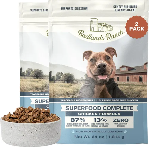 Miniatura 21 de BADLANDS RANCH by Katherine Heigl- Superalimento completo para perros adultos, secado al aire, alto en proteínas, sin relleno, nutrición