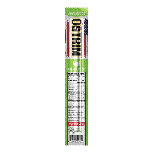 Miniatura 2 de Ostrim Palitos de carne seca de pavo sabor a madera de manzano, 1.5 onzas (paquete de 10)