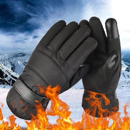 Miniatura 5 de Guantes de esquí para hombres y mujeres, guantes de invierno cálidos y acogedores para esquí, snowboard, pala y deportes al aire libre