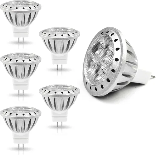 ALIDE Bombillas LED MR11 GU4 de 6000 K, luz diurna blanca brillante fría de 3 W, reemplazo equivalente a halógeno de 20 W, 35 W, equivalente a