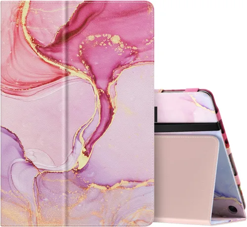 Miniatura 30 de MoKo - Funda para tablet Kindle Fire HD 10 y 10 Plus (11.ª generación, versión 2021), diseño delgado y plegable con función de encendido y apagado
