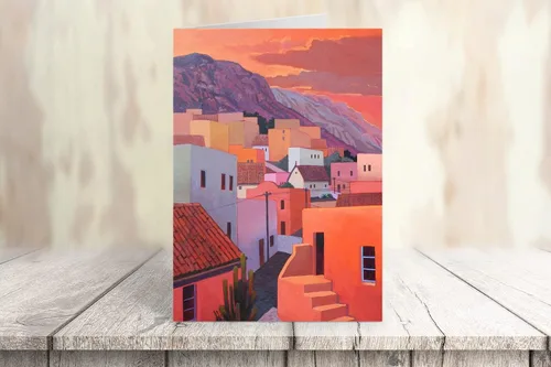 Miniatura 3 de Stonehouse Collection Tarjetas de notas Village Up in the Mountain, México, fabricadas en Estados Unidos, juego de 10 tarjetas de agradecimiento