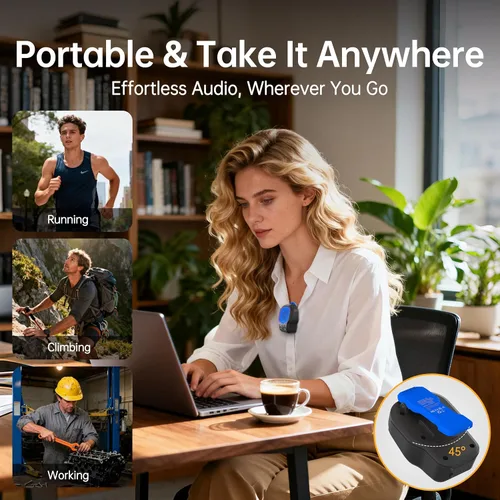 Miniatura 4 de Altavoz Bluetooth portátil, altavoz inalámbrico portátil con clip magnético, mini altavoz de sonido de alta fidelidad con 3 modos de luz, micrófono