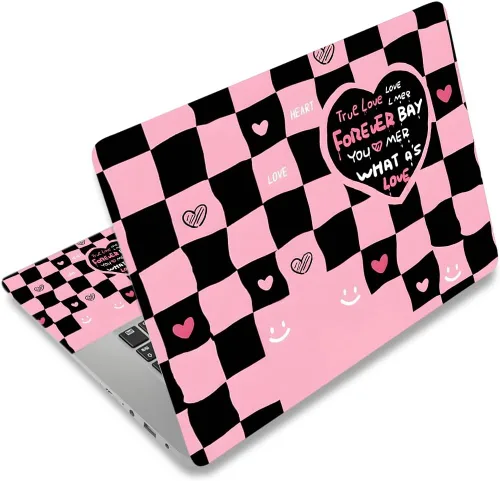 Miniatura 28 de Adhesivo para laptop de 12.1-15.6 pulgadas, calcomanía reutilizable universal de vinilo para laptop, protector de arte impermeable en color panal