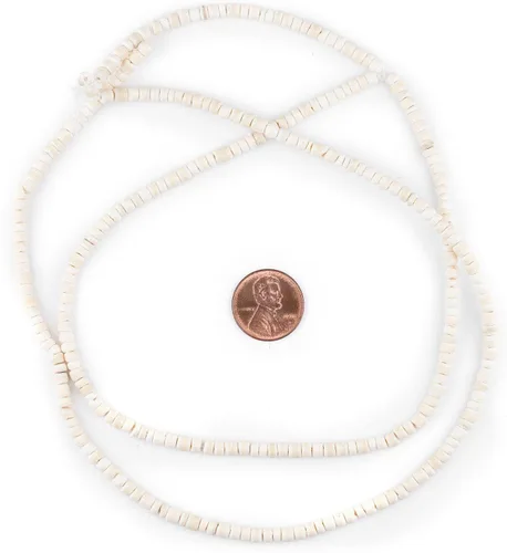 Miniatura 2 de The Bead Chest Cuentas de coco natural blanco (0.157 in)