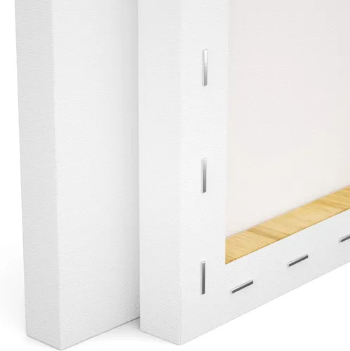 Miniatura 5 de GOTIDEAL Lienzo estirado, 11 x 14 pulgadas, juego de 7 unidades, blanco imprimado, 100% algodón, para pintar, verter acrílico, pintura al óleo