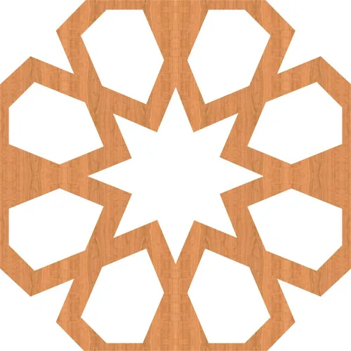 Miniatura 4 de Jackson Decorative Fretwork Wood Wall Panels, Large, 23 3/8" W x 23 3/8" H x 1/4" T, Cherry