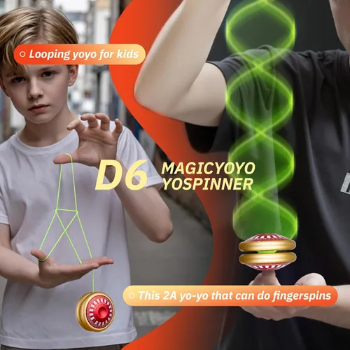 Miniatura 3 de MAGICYOYO D6 - Yoyo Multifuncional con Bucle para Niños de 8 a 12 años, Yoyo Sensible con Múltiples Formas de Juego, Yo-yo para Principiantes