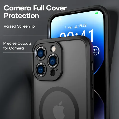 Miniatura 3 de ImpactStrong Protector Magnético Diseñado para Funda iPhone 13 [Protección de Cámara] [Probado contra Caídas de Grado Militar]