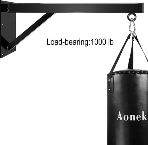 Miniatura 5 de Aoneky Heavy Duty Punching Bag Wall Mount Bracket, 1000LB Capacity Universal Boxing Bag Hanger for MMA, Muay Thai, Home Gym Training, Solid Steel