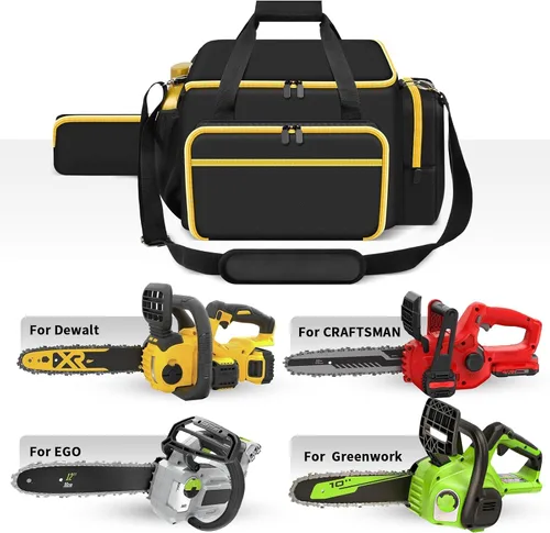 Miniatura 2 de SAIKA Funda para motosierra compatible con DEWALT 20V, para EGO, para Greenworks para CRAFTSMAN de 10/12 pulgadas, motosierra inalámbrica con bolsa