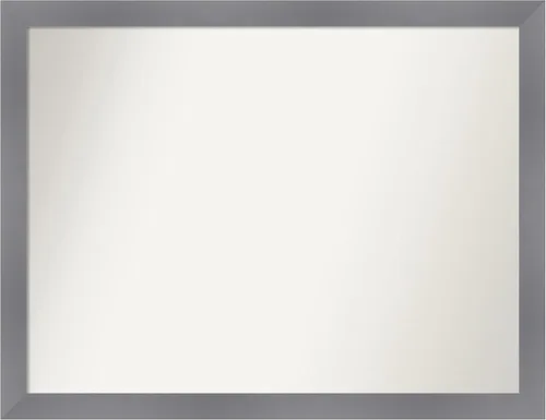 Miniatura 504 de Amanti Art Espejo personalizado, espejo de baño gris plomo a rayas, espejo de pared o espejo de tocador de baño sobre el fregadero