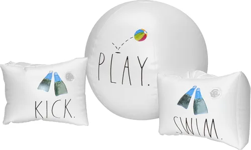 Miniatura 8 de Rae Dunn x CocoNut Float Water Wings & Beach Ball – Alas de agua inflables de tamaño infantil y juguete de agua duradero – Dispositivos de flotación